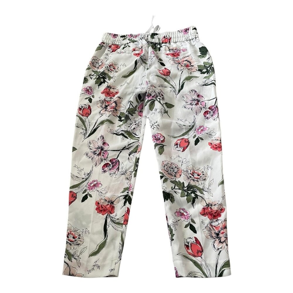 Ann Taylor floral buisness casual pants size 6 petite - Picture 2 of 4